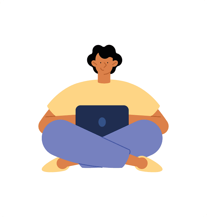 man with laptop